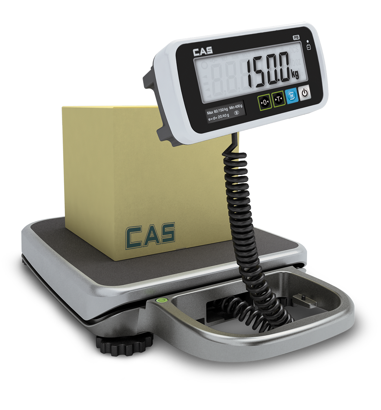 Die tragbare, mobile Multifunktionswaage von CAS Serie PB von 30 - 200 kg Geeichte Ausführung