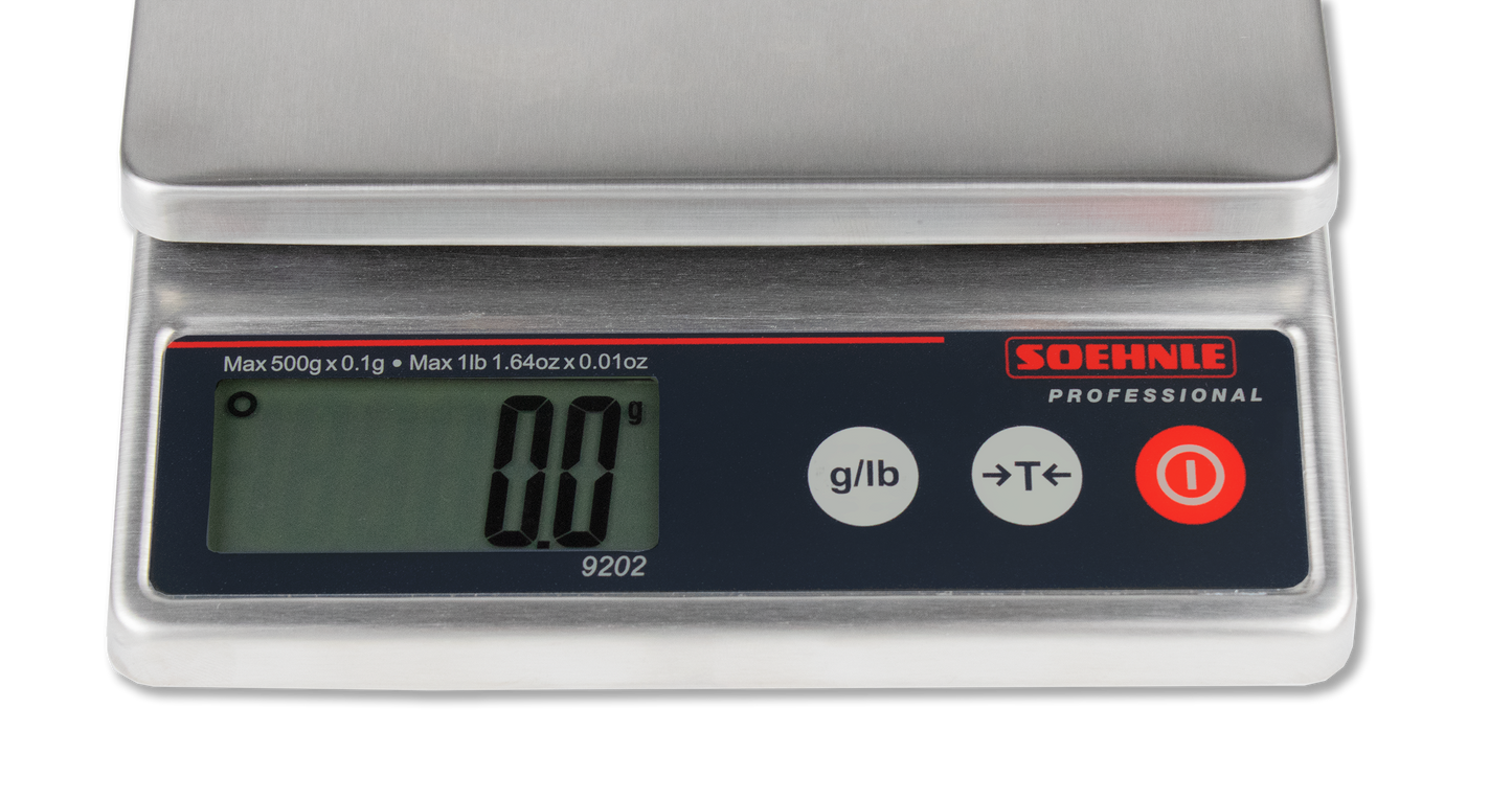 Kleintierwaage Edelstahlwaage 9202 bzw.  9203 von Soehnle PROFESSIONAL 500g mit 0,1 g oder 5 kg mit 1 g