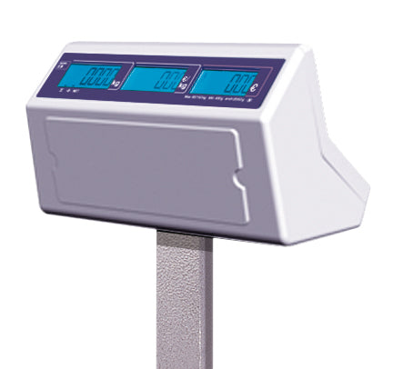 Große Ladenwaage, Plattformwaage Preisrechenwaage EB-S von CAS mit Tara- und Speicherfunktion, von 30 - 150 kg auch netzunabhängig, geeicht