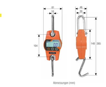Hängewaage,  Babywaage Serie UCS 30 kg /  10 g   bis 300 kg / 100 g wählbar